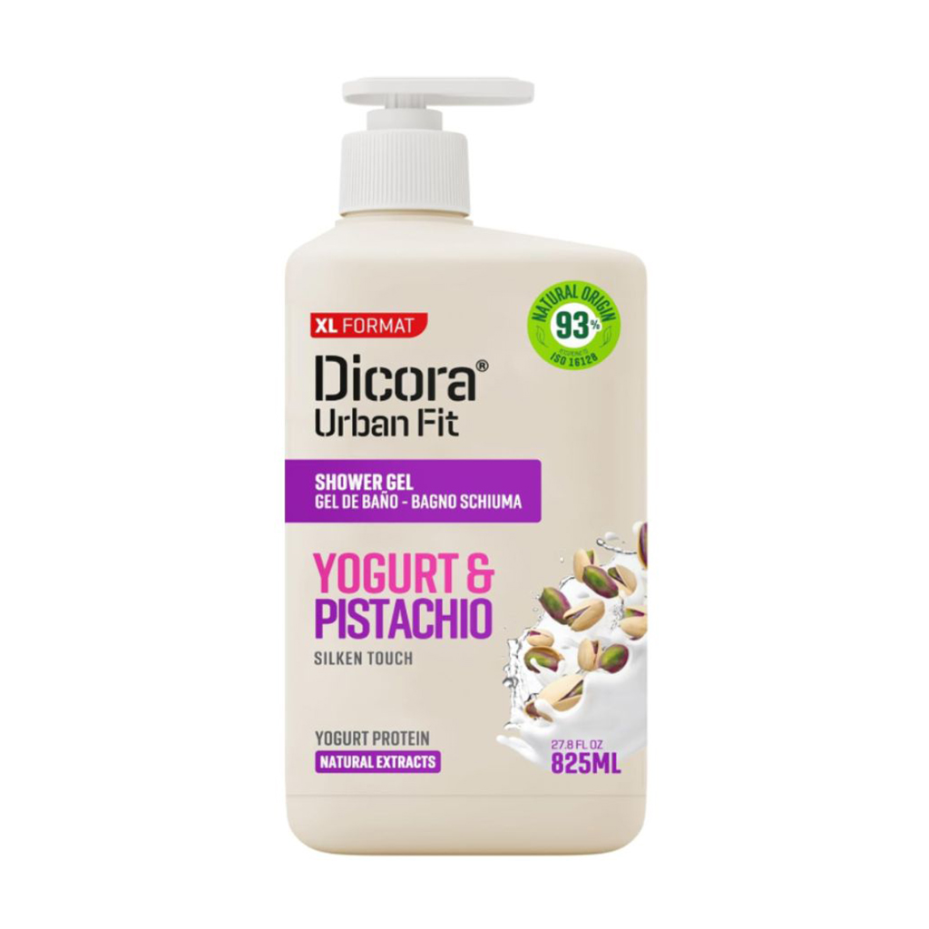 Крем для душу Dicora Urban Fit Протеїновий йогурт та фісташки, 825 мл